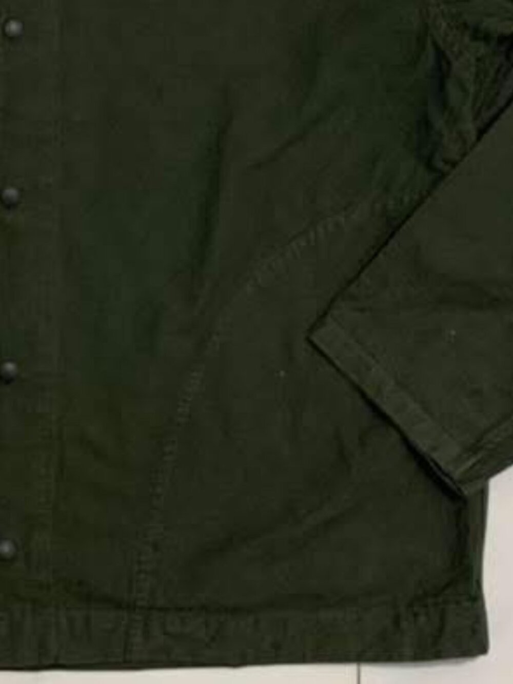 Olive Green Minimalist Jacket - Picture 4 of 4